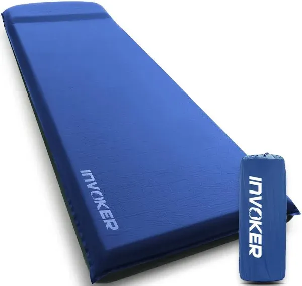  Camping Sleeping pad – 3.1 inch UltraThick Elasticity Foam Fast Self Blue