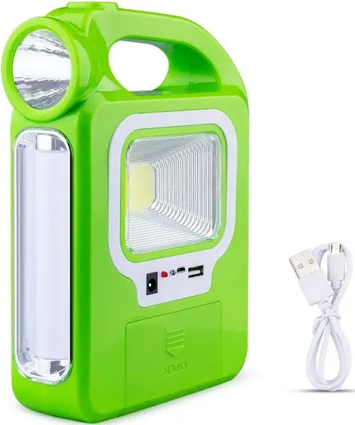 Solar Lantern Camping Essentials Accessories Lights, Rechargeable LED Flashlight for Power Outages, Tent Lights for Emergency, Hurricane, Survival Kits, Operated Lamp, Charging for Device