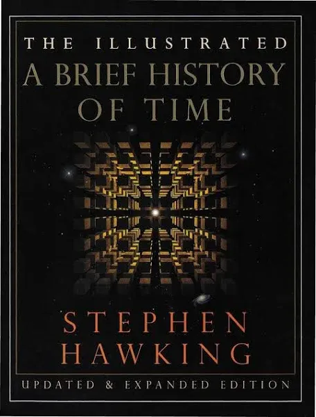 The Illustrated A Brief History of Time~Stephen Hawking~Space~<wbr/>1996~Hardcover<wbr/>~NEW