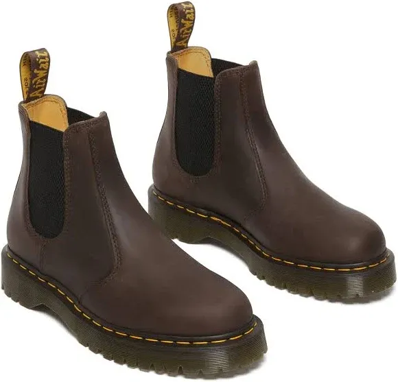 Dr. Martens Unisex 2976 Bex Chelsea Boot, Dark Brown Crazy Horse, 6 US women