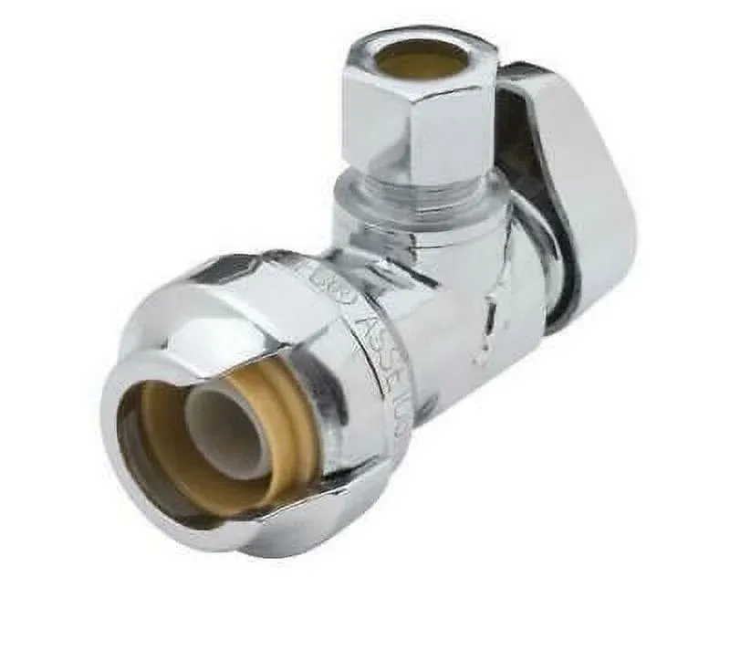 Sharkbite Low Head Angle Stop Valve, 0.5" x 3/8"