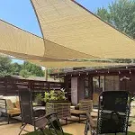 Love Story 12' x 12' x 12' Triangle Sand UV Block Sun Shade Sail Perfect for Out