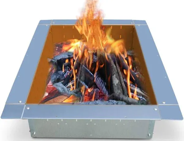 FireBuggz Rectangle Plug N Play Firepit Ring Insert FB01-0005