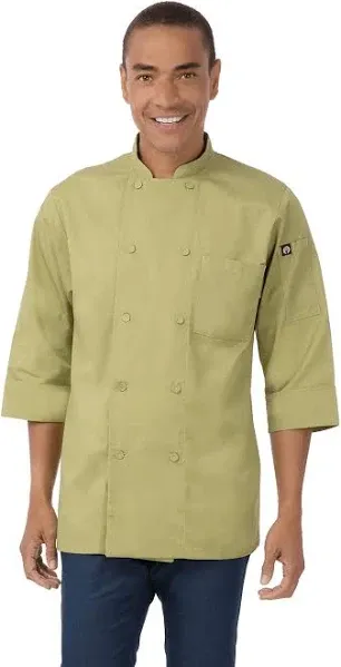  NWT Green Chef Works Mens Morocco Chef Coat NWT Size XL