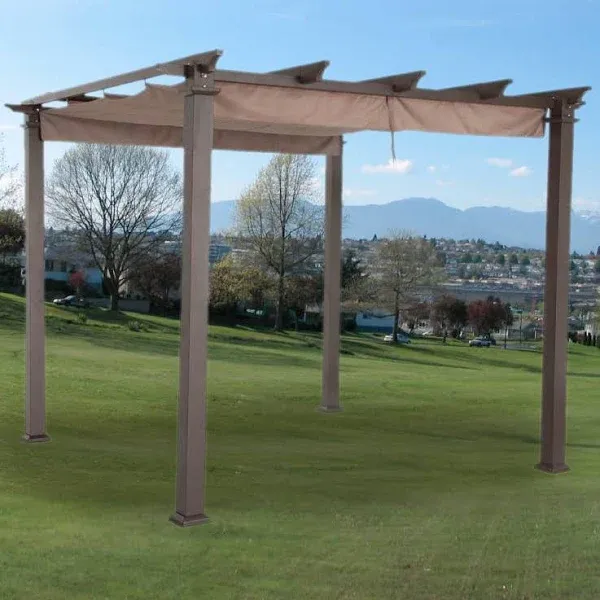 Garden Winds Canopy Part 120&#034; x 120&#034; x 36&#034; Replacement Arched Pergola Canopy