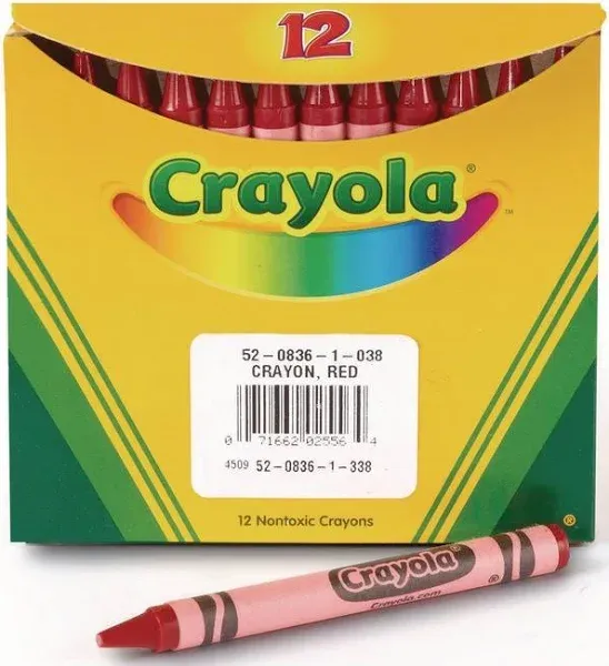 Crayola Bulk Crayons, 2, Red