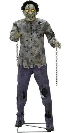 Haunted Hill Farm 6-ft. Tall Motion-Activated Guard Zombie