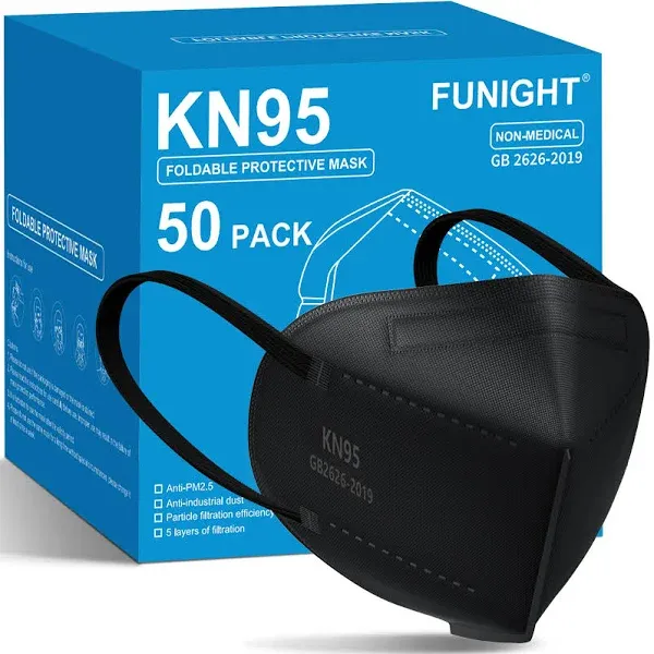 Funight KN95 Face Masks 50 Pack