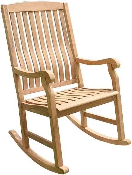 Vermont Teak Wood Porch Rocking Chair