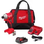 Milwaukee 3650-21P M18 Compact Brushless 1/4" Hex Impact Driver Kit