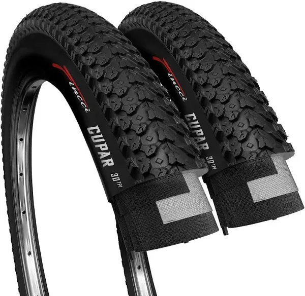 Fincci Pair 26 x 2.125 Inch Foldable Bike Tires Cupar 57-559 for MTB Mountain Hybrid Bicycle - Pack of2 26 x 2.1 Tire