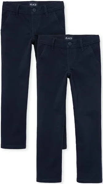 The Children's Place Girls' Uniform Stretch Skinny Chino Pants