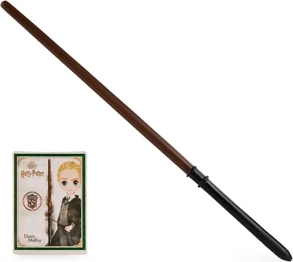 Harry Potter Spellbinding Wand DRACO MALFOY Authentic Replica Wand + Spell Card