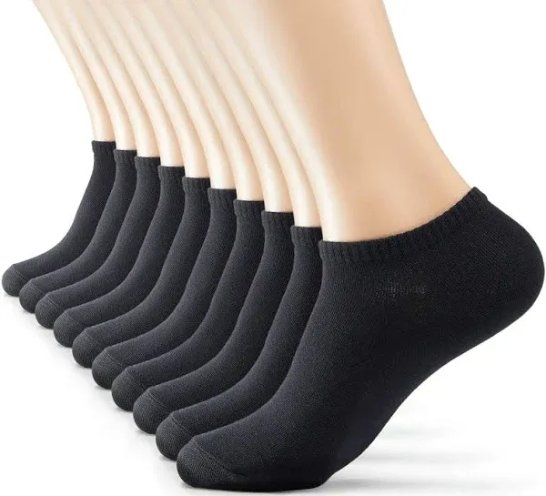 MONFOOT Women's and Men's 10-20 Pairs Thin Cotton Low Cut Ankle Socks, multipack