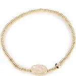 Kendra SCOTT- Grayson Stretch Bracelet Gold Rose Quartz