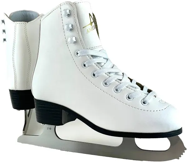 American Athletic Girls' Tricot-Lined Ice Skates