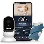 Owlet Dream Duo Sock Baby Monitor and Camera, Blue