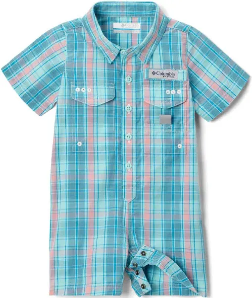 Columbia Baby Bonehead Romper, Gulf Stream Bonehead Multicheck, 6/12