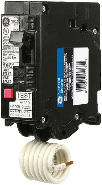 GE THQL1115DFP AFCI/GFCI Circuit Breaker Dual Function