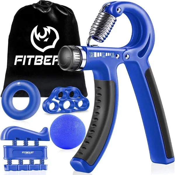 FitBeast Grip Strengthener Forearm Hand Grips Black 