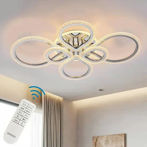 Modern Remote Control Dimmable LED Ceiling Light Fixture