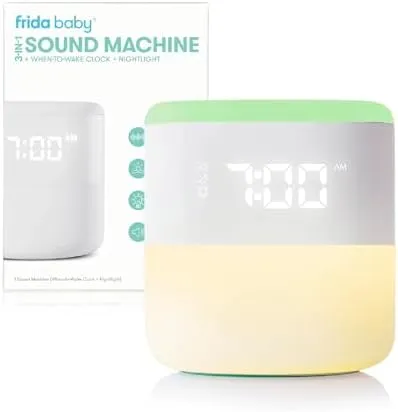 Frida Baby 3-in-1 Sound Machine, When-To-Wake Clock, and Nightlight