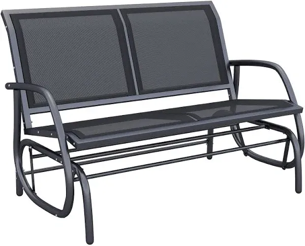 2 Person Outdoor Glider Bench Garden Bench for Garden Patio Indoor Outdoor