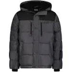 Dkny Boys Heavyweight Puffer Jacket, Charcoal/Black