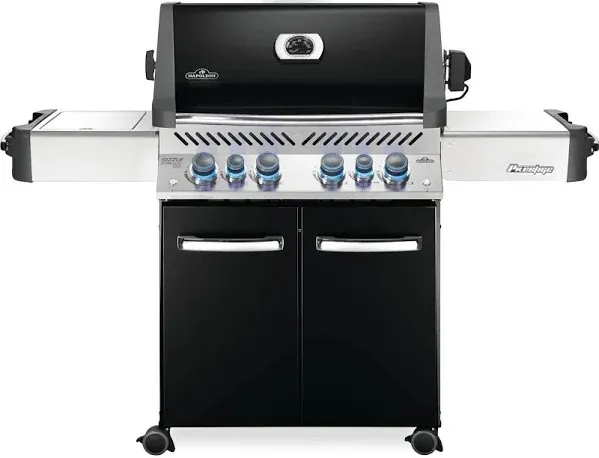 Napoleon Prestige 500 Grill with Infrared Side and Rear Burners Natural Gas / Black