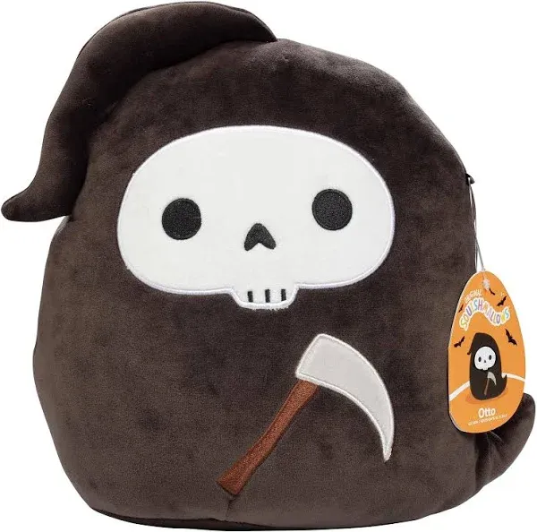 Squishmallows 10&#034; Otto The Grim Reaper Plush - Collectible Stuffed Animal Toy