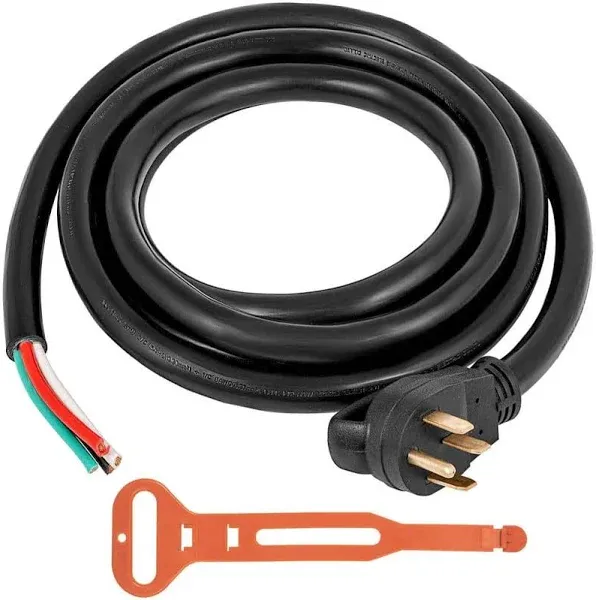 VEVOR 10Ft 50 Amp Generator Extension Cord STW 6/3 + 8/1 Generator Cord 125V