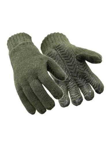 Refrigiwear Fleece Lined Insulated Wool Grip Gloves 0421RGRN