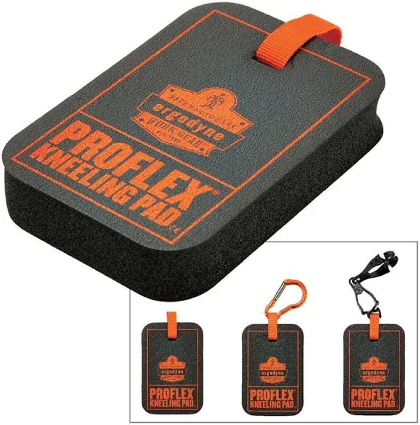 - 18565 Proflex 365 Mini Kneeling Pad with Carabiner, 4&#034; X 6&#034; X 1&#034;, Black