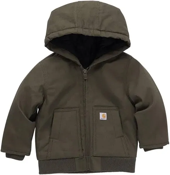 Carhartt Boys' Insulated Hooded Canvas Active Jacket