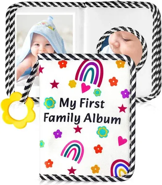 Baby Photo Book, My First Baby Photo Albums Holds 4x6&#034; Pictures, Soft Photo 