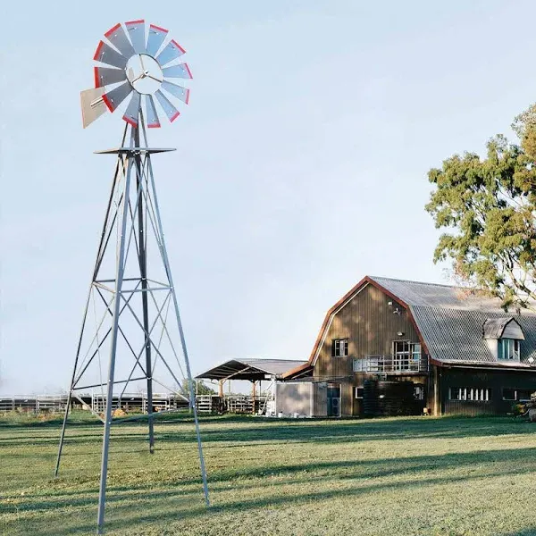 8ft Garden Ornamental Windmill Weather Vane