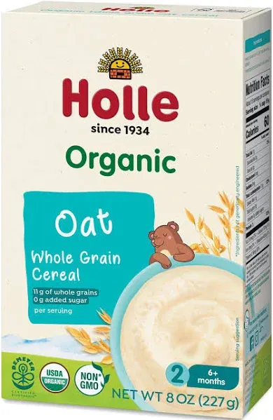 Holle Organic Whole Grain Oat Cereal