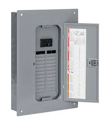 Square D Qo124m100pc 100a Main Breaker Installed Load Center