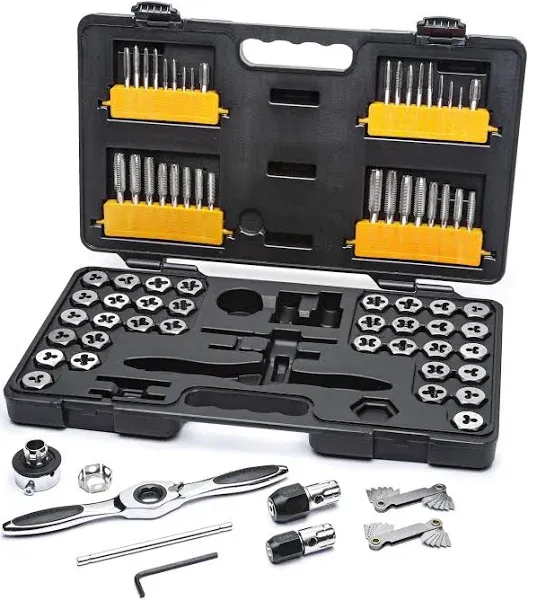 GearWrench 77 Piece SAE/Metric Ractcheting Tap and Die Set - 3887