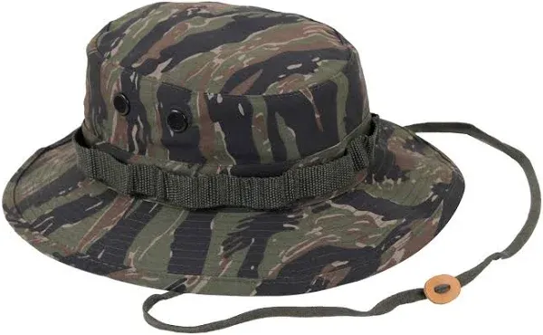 Rothco Tactical Woodland Camo Boonie Hat 6 3/4 Hat Sun Hot Weather Type II NWT