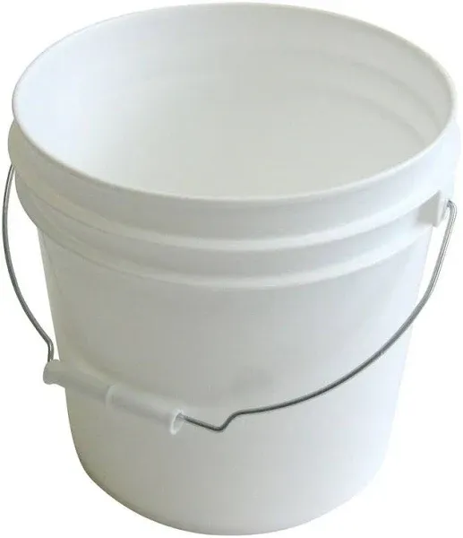 Argee 2 Gallon White Bucket 10-Pack