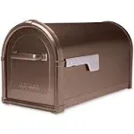 Mailbox Residential Large Parcel Post Mount Hillsborough Copper Powder Coated