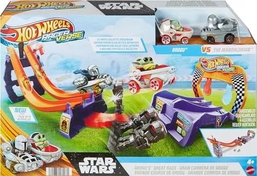 Hot Wheels RacerVerse Star Wars Grogu's Great Race Track Set