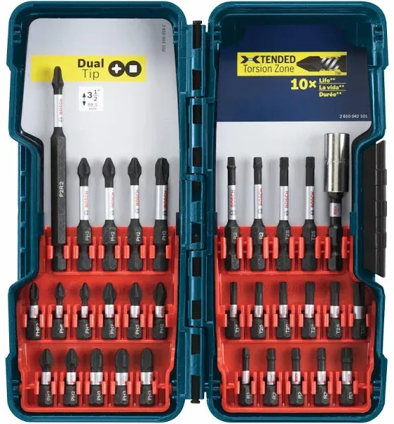 Bosch 32 Piece Impact Tough Screwdriving Bit Set SBID32