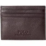 Ralph Lauren Men's Suffolk Slim Leather Card Case - Brown