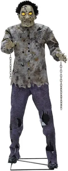 Haunted Hill Farm 6-ft. Tall Motion-Activated Guard Zombie