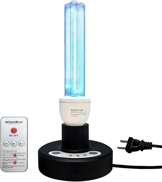 BAIMNOCM UV Light, UVC Lamp with E26 Base and Remote Control