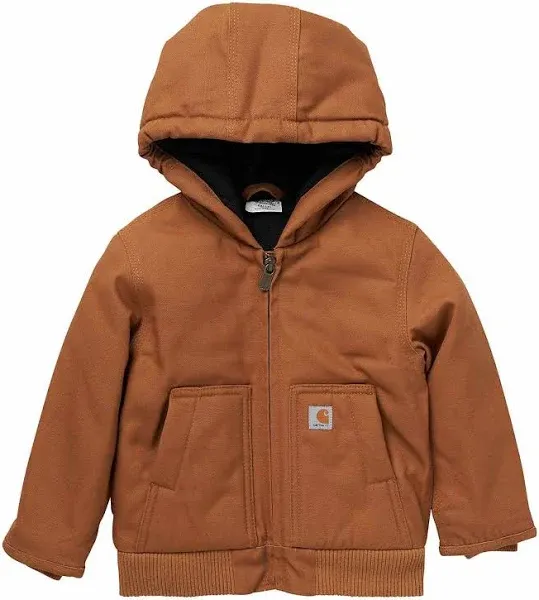 Carhartt Boys' Insulated Hooded Canvas Active Jacket