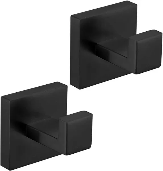 Bath Towel Hook, Matte Black Robe Hook for Bathroom Wall Mounted Heavy Duty H...