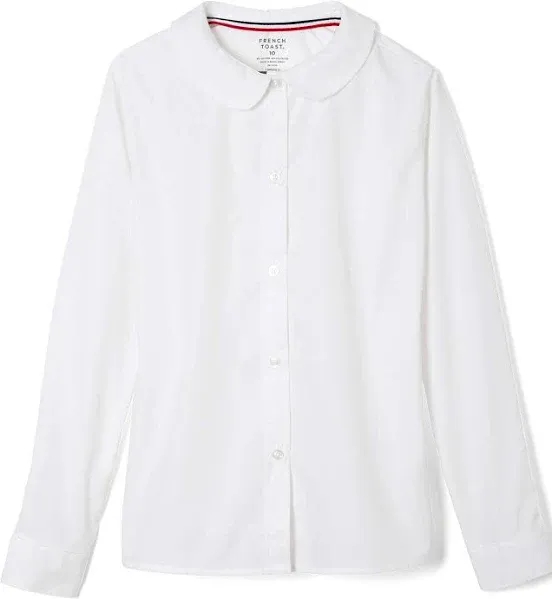 French Toast Girls' Modern Peter Pan Collar Blouse